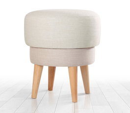 Atelier Del Sofa Puf de Lino Cream